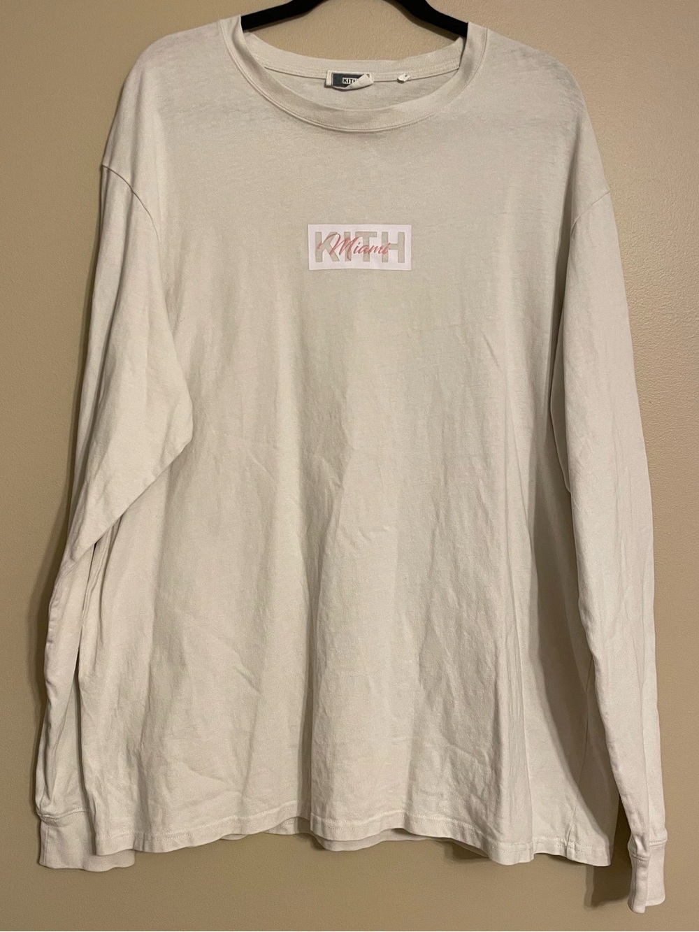 Kith Classic Box Logo Miami Long Sleeve Shirt size XL